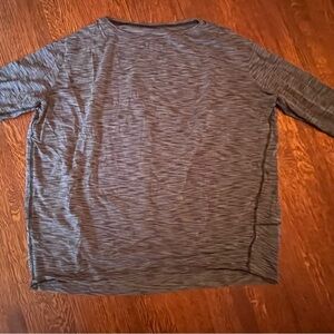 Lululemon Athletics Women's Black/White Long Sleeve Tee